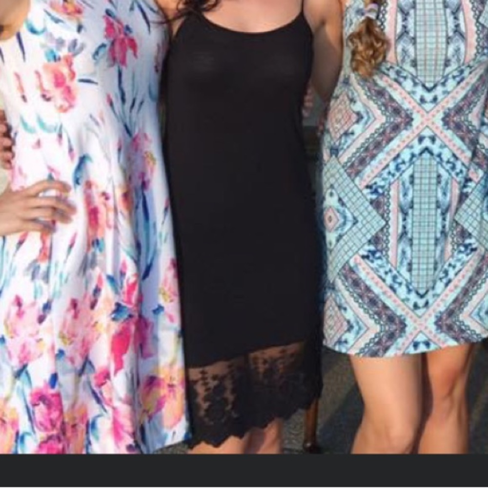 Simple black cocktail dress